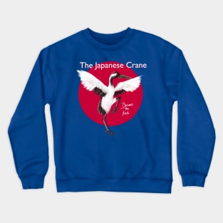 Japanese Crane: Beware the kick! Crewneck Sweatshirt